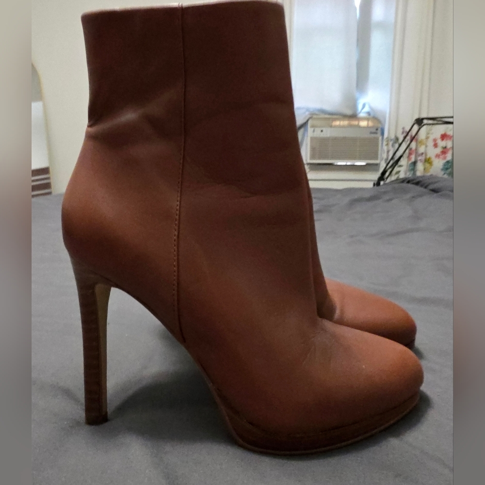 Nine West Chestnut Heeled Boots